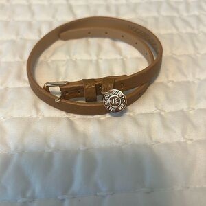 Leather Wrap Bracelet, Victoria Emerson, Gold detail